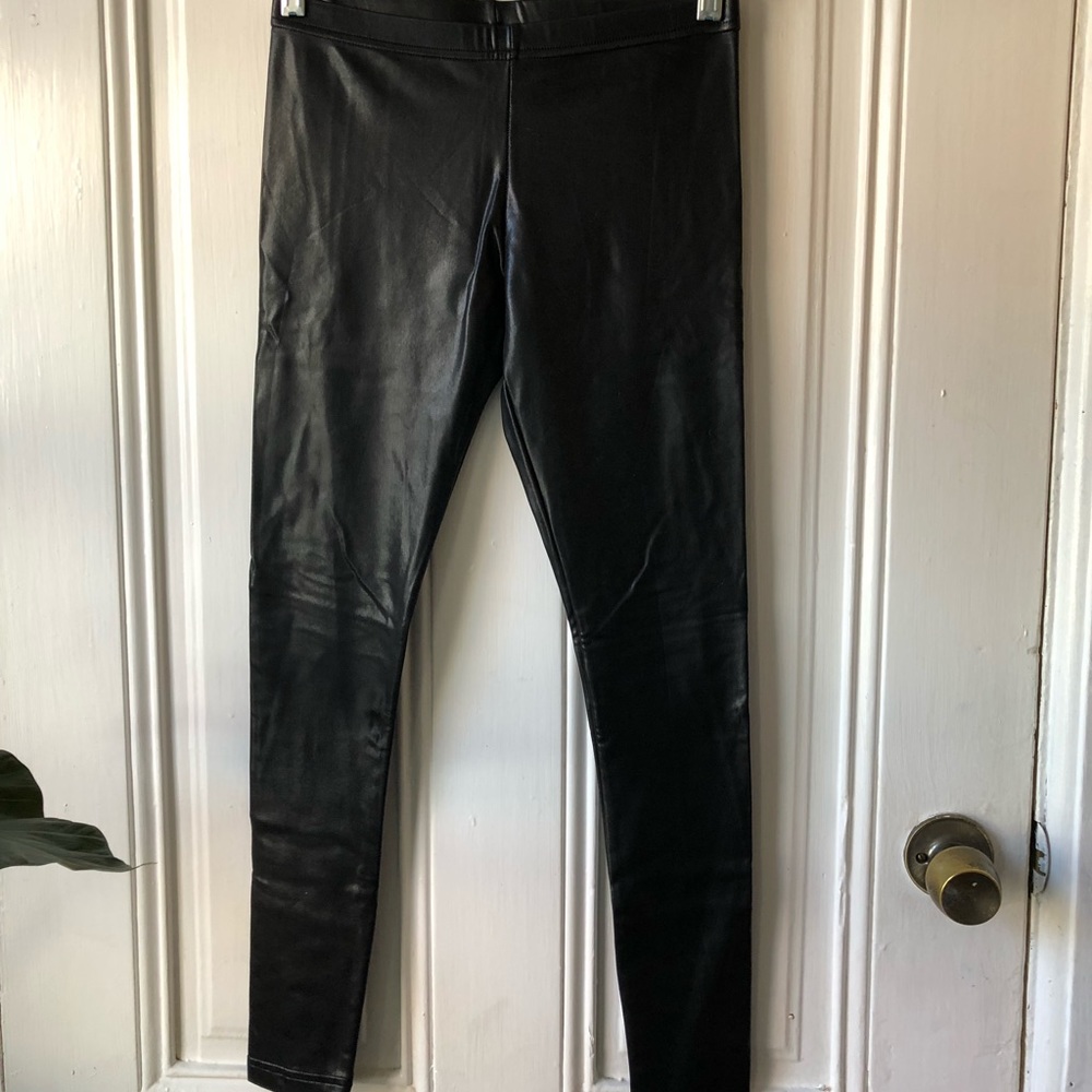 American Apparel Leather Leggings
